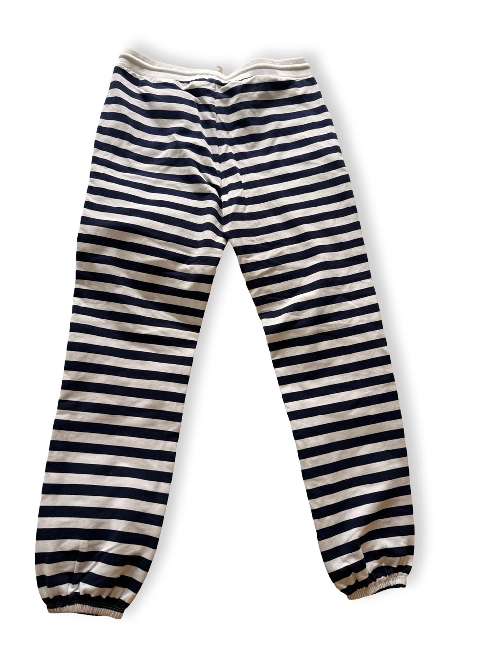 Navy & White Striped Jogger Pants with Red USA Accent - Picture 6 of 7